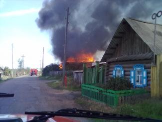 Пожар в жилом доме п. Абан