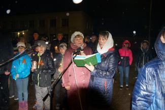 п. Абан Факельное шествие Огонь нашей памяти 2016г