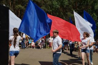 12.06.2016 п.Абан, парк "Горка", День России