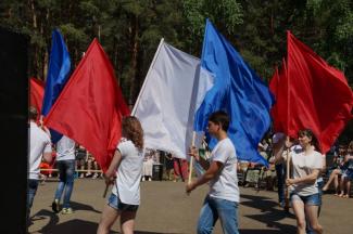 12.06.2016 п.Абан, парк "Горка", День России