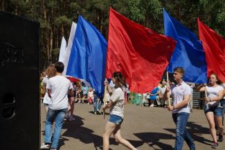 12.06.2016 п.Абан, парк "Горка", День России