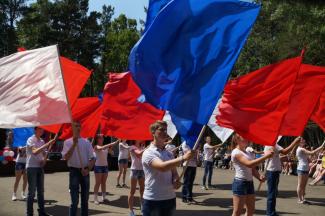 12.06.2016 п.Абан, парк "Горка", День России