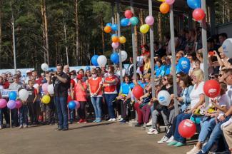 Открытие в поселке Абан стадиона имени Олимпийского чемпиона по греко-римской борьбе А.В. Шумакова 29 августа 2020г