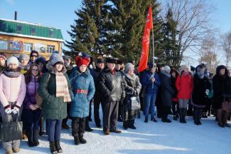 7.11.2016г торжественный митинг п.Абан 