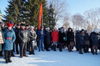 7.11.2016г торжественный митинг п.Абан 