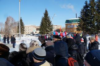 7.11.2016г торжественный митинг п.Абан 