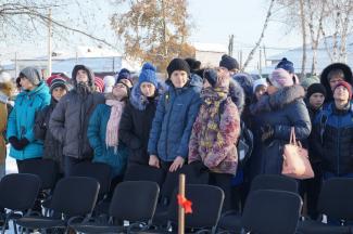 7.11.2016г торжественный митинг п.Абан 