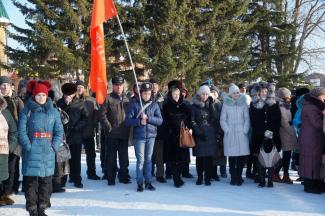 7.11.2016г торжественный митинг п.Абан 