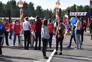 Открытие в поселке Абан стадиона имени Олимпийского чемпиона по греко-римской борьбе А.В. Шумакова 29 августа 2020г