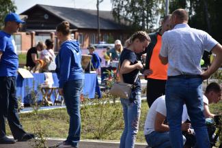 Открытие в поселке Абан стадиона имени Олимпийского чемпиона по греко-римской борьбе А.В. Шумакова 29 августа 2020г