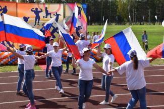 Открытие в поселке Абан стадиона имени Олимпийского чемпиона по греко-римской борьбе А.В. Шумакова 29 августа 2020г