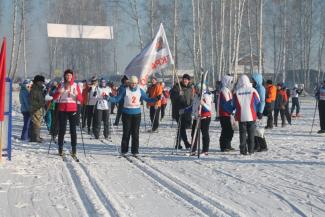 Краевая спартакиада. Дорожники встретились на абанской лыжне. п. Абан 05.02.2016г