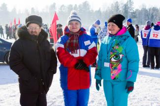 Краевая спартакиада. Дорожники встретились на абанской лыжне. п. Абан 05.02.2016г