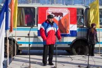 Краевая спартакиада. Дорожники встретились на абанской лыжне. п. Абан 05.02.2016г