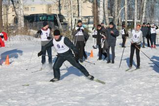 Краевая спартакиада. Дорожники встретились на абанской лыжне. п. Абан 05.02.2016г